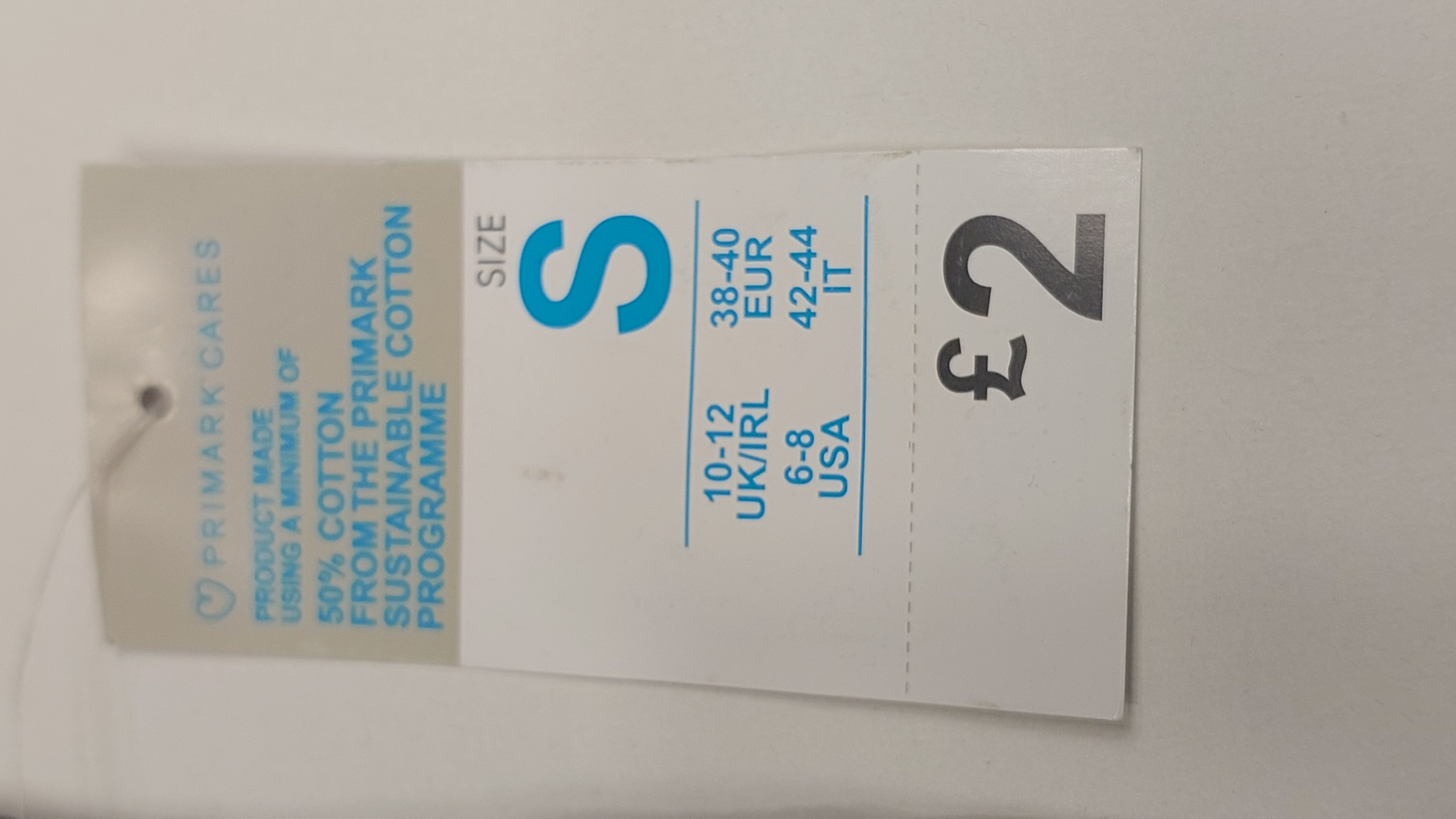 تاپ زنانه سورمه ای بند نازک PRIMARK پنبه رگلاژی