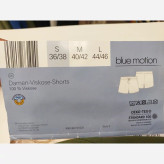 شورتک زنانه نخی برند blue motion رنگ سبز ارتشی