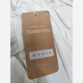 شلوارک زنانه مجلسی سفید TAMNOON تا سایز ۵۰