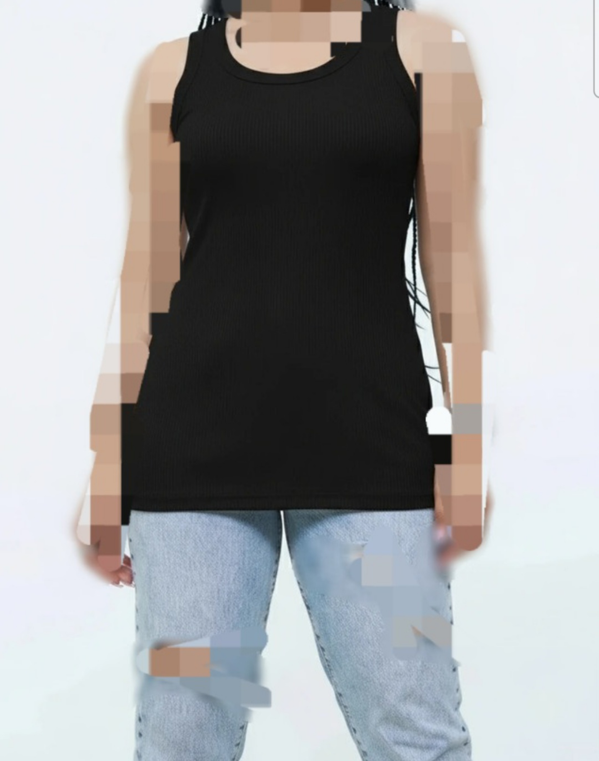 تاپ زنانه کبریتی مشکی TARGET WOMAN
