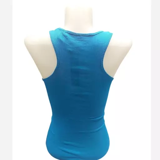 تاپ کبریتی پشت قهرمانی وارداتی برند RETRO JEANS آبی