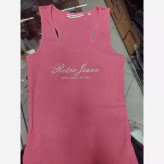 تاپ کبریتی پشت قهرمانی وارداتی برند RETRO JEANS صورتی