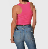 تاپ کبریتی پشت قهرمانی وارداتی برند RETRO JEANS صورتی