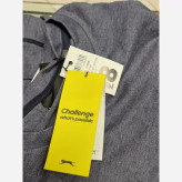 تیشرت آستین حلقه ای مردانه آبی سنگشور پنبه SLAZENGER