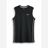 تیشرت آستین حلقه ای مردانه مشکی پنبه SLAZENGER