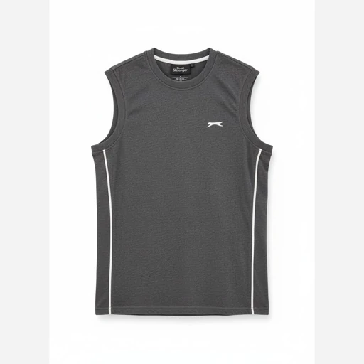 تیشرت آستین حلقه ای مردانه نوک مدادی پنبه  SLAZENGER