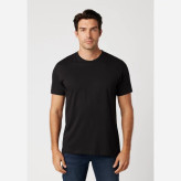 تیشرت یقه گرد مشکی UNISEX(مردانه و زنانه)وارداتی سایز بزرگ برند COTTON HERITAGE