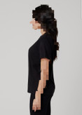 تیشرت یقه گرد مشکی UNISEX(مردانه و زنانه)وارداتی سایز بزرگ برند COTTON HERITAGE