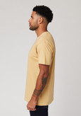 تیشرت یقه گرد نخودی UNISEX(مردانه و زنانه)وارداتی سایز بزرگ برند COTTON HERITAGE
