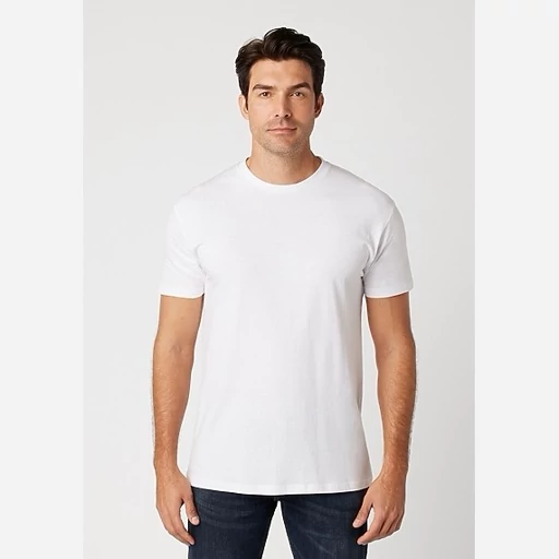 تیشرت یقه گرد سفید UNISEX(مردانه و زنانه)وارداتی سایز بزرگ برند COTTON HERITAGE