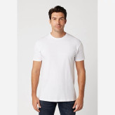تیشرت یقه گرد سفید UNISEX(مردانه و زنانه)وارداتی سایز بزرگ برند COTTON HERITAGE