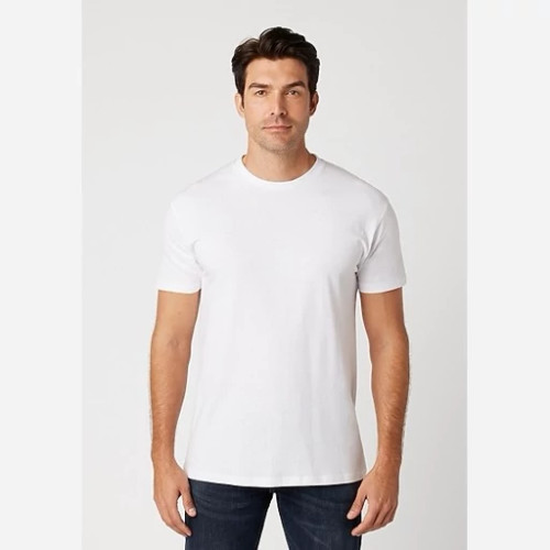 تیشرت یقه گرد سفید UNISEX(مردانه و زنانه)وارداتی سایز بزرگ برند COTTON HERITAGE