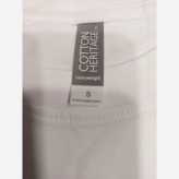 تیشرت یقه گرد سفید UNISEX(مردانه و زنانه)وارداتی سایز بزرگ برند COTTON HERITAGE
