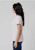 تیشرت یقه گرد سفید UNISEX(مردانه و زنانه)وارداتی سایز بزرگ برند COTTON HERITAGE
