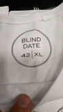 تیشرت زنانه سفید یقه گرد BLIND DATE طرح گلبرگ تا سایز بزرگ