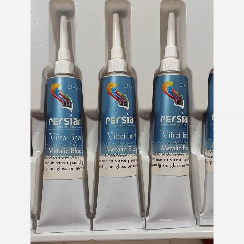 لاینر ویترای آبی متالیک برند پرشین METALIC BLUE