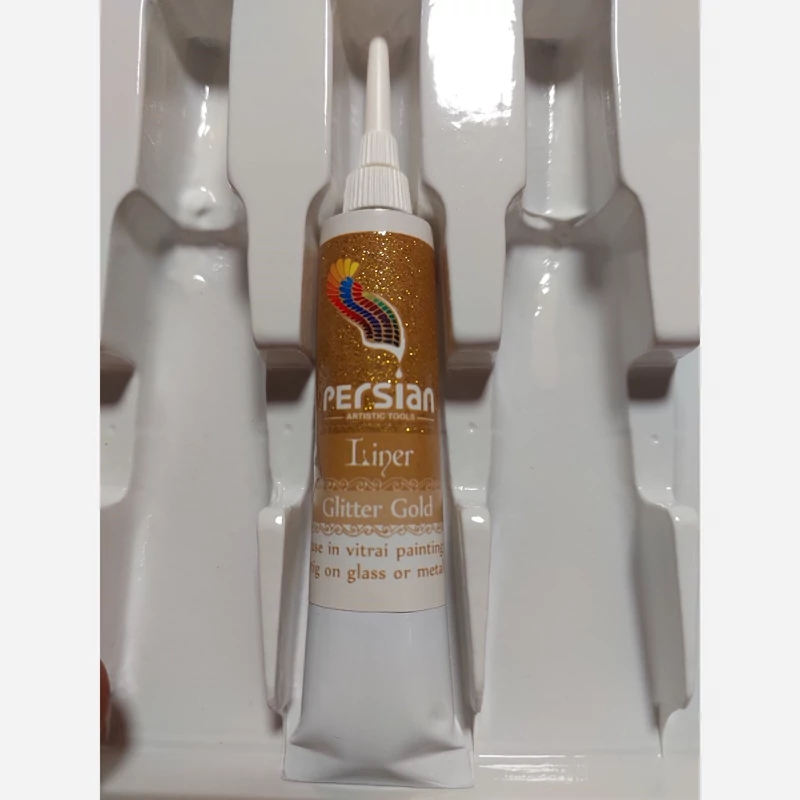 دور گیر ویترای طلایی اکلیلی برند پرشین GLITTER GOLD