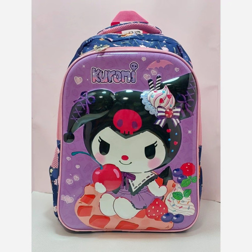 کوله پشتی دخترانه طرح KUROMI برجسته کد4