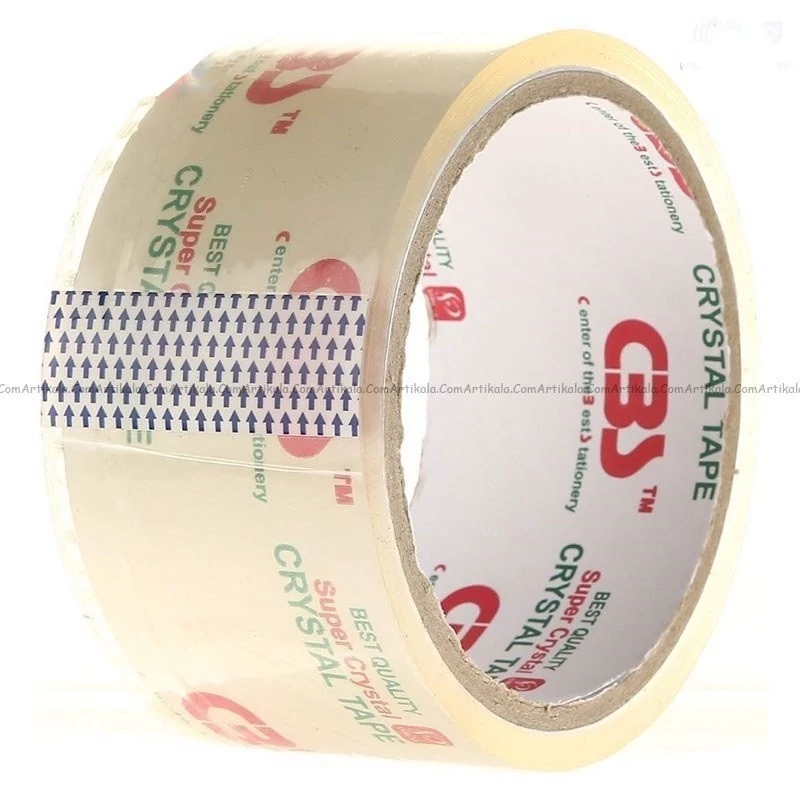 چسب پهن 5 سانت شفاف 40 یارد CBS کد JM4038