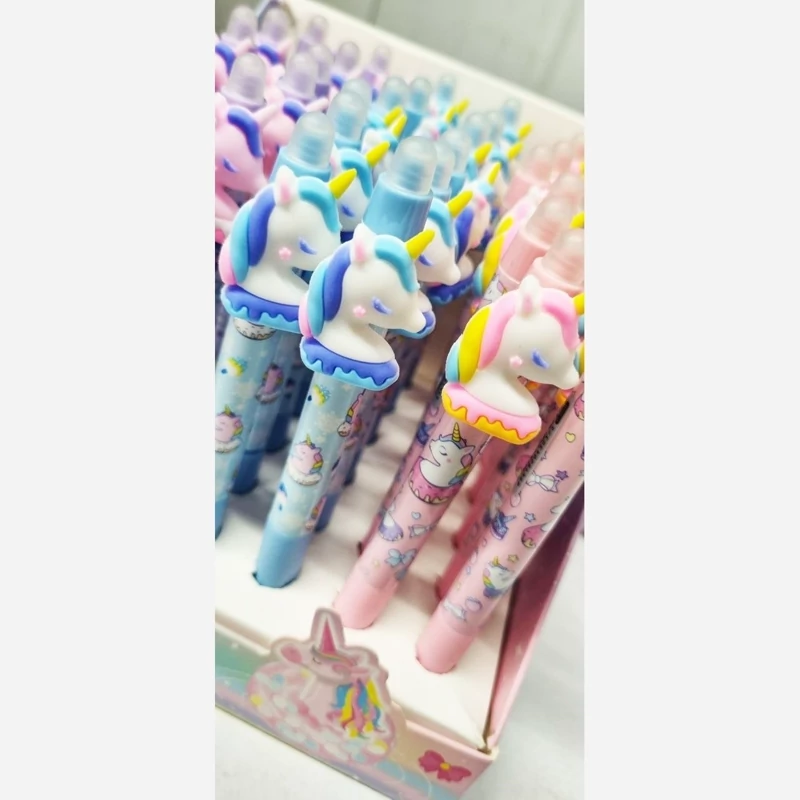 خودکار پاکنی ژله ای آبی طرح اسب یونیکورن
