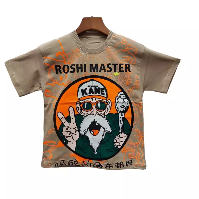 تیشرت پسرانه رنگ کرم با چاپ اعلا و ضمانتی ROSHI MASTER