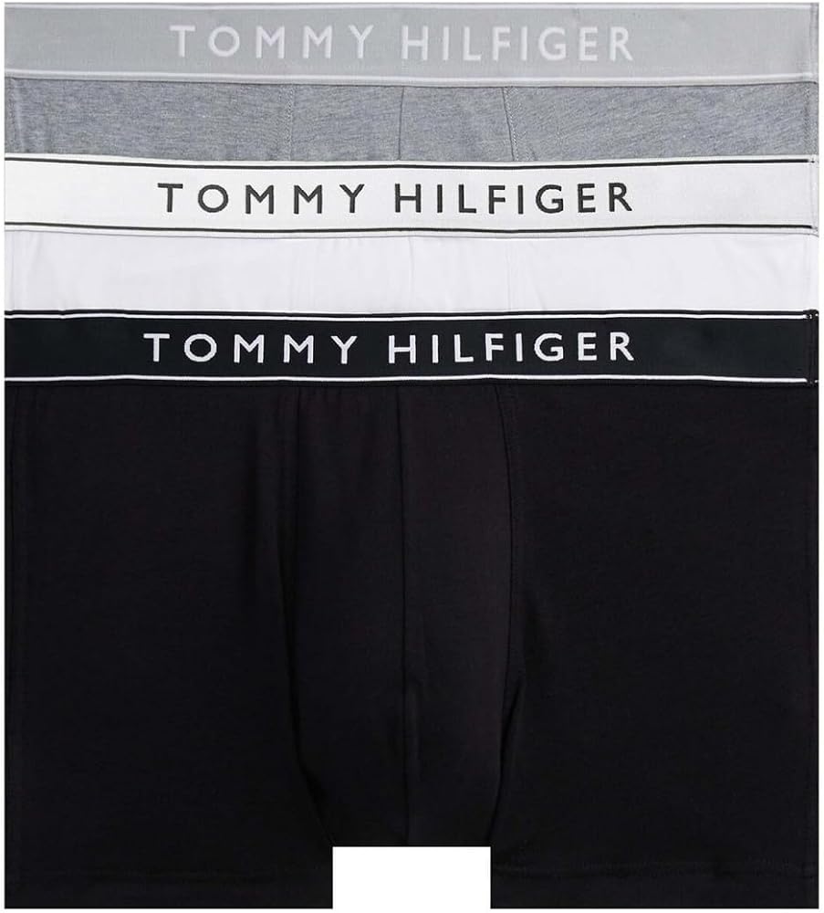 شورت مردانه پادار کش پهن اورجینال TOMMY HILFIGER پک ۳ عددی