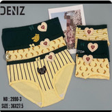 شورت عروسکی نخی سایز بزرگ وارداتی برند DENIZ کد 29903پک 2 عددی