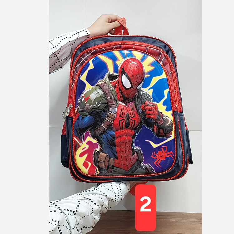 کوله پشتی پسرانه وارداتی مقطع دبستان مرد عنکبوتی کد 2