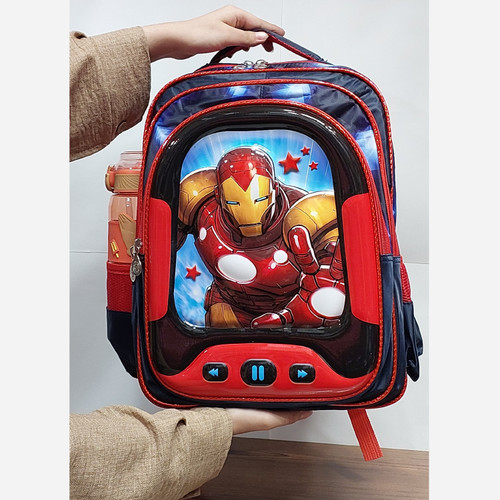 کوله پشتی پسرانه وارداتی مقطع دبستان IRON MAN