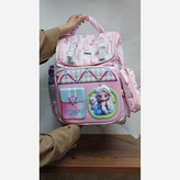 کوله پشتی مدرسه دخترانه صندوقی طرح FROZEN کد 327/2