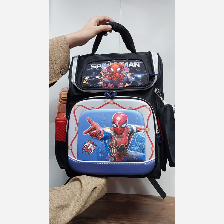 کوله پشتی مدرسه پسرانه صندوقی طرح SPIDER MANکد 321/2