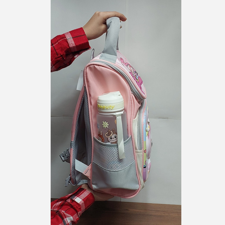 کوله پشتی مدرسه صندوقی طرح برجسته 3 بعدی لبوبو کد3