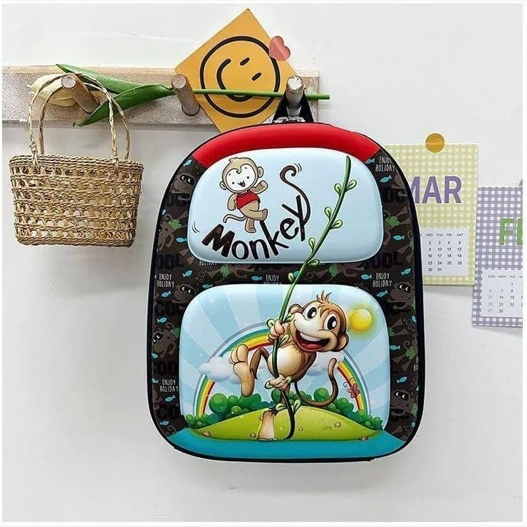 کوله مهد کودک و پیش دبستان وارداتی MONKEY سه بعدی
