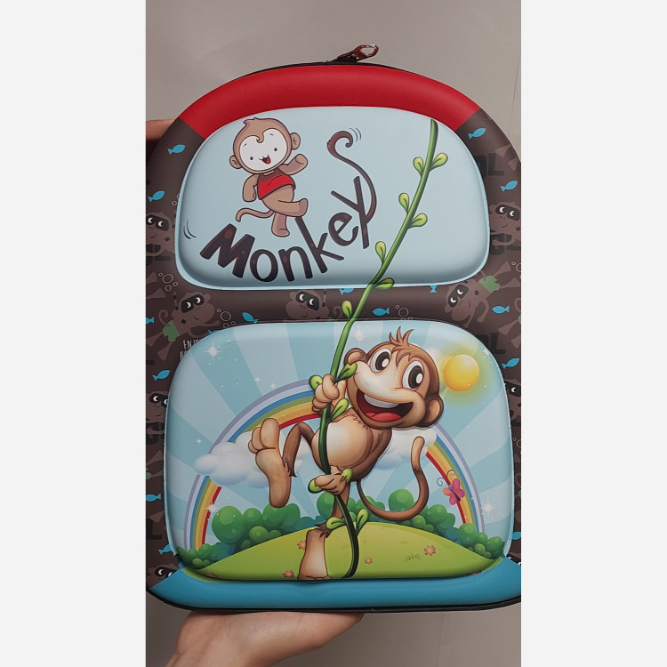کوله مهد کودک و پیش دبستان وارداتی MONKEY سه بعدی