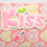 جامدادی دخترانه تک زیپ وارداتی طرح KISS کد 350