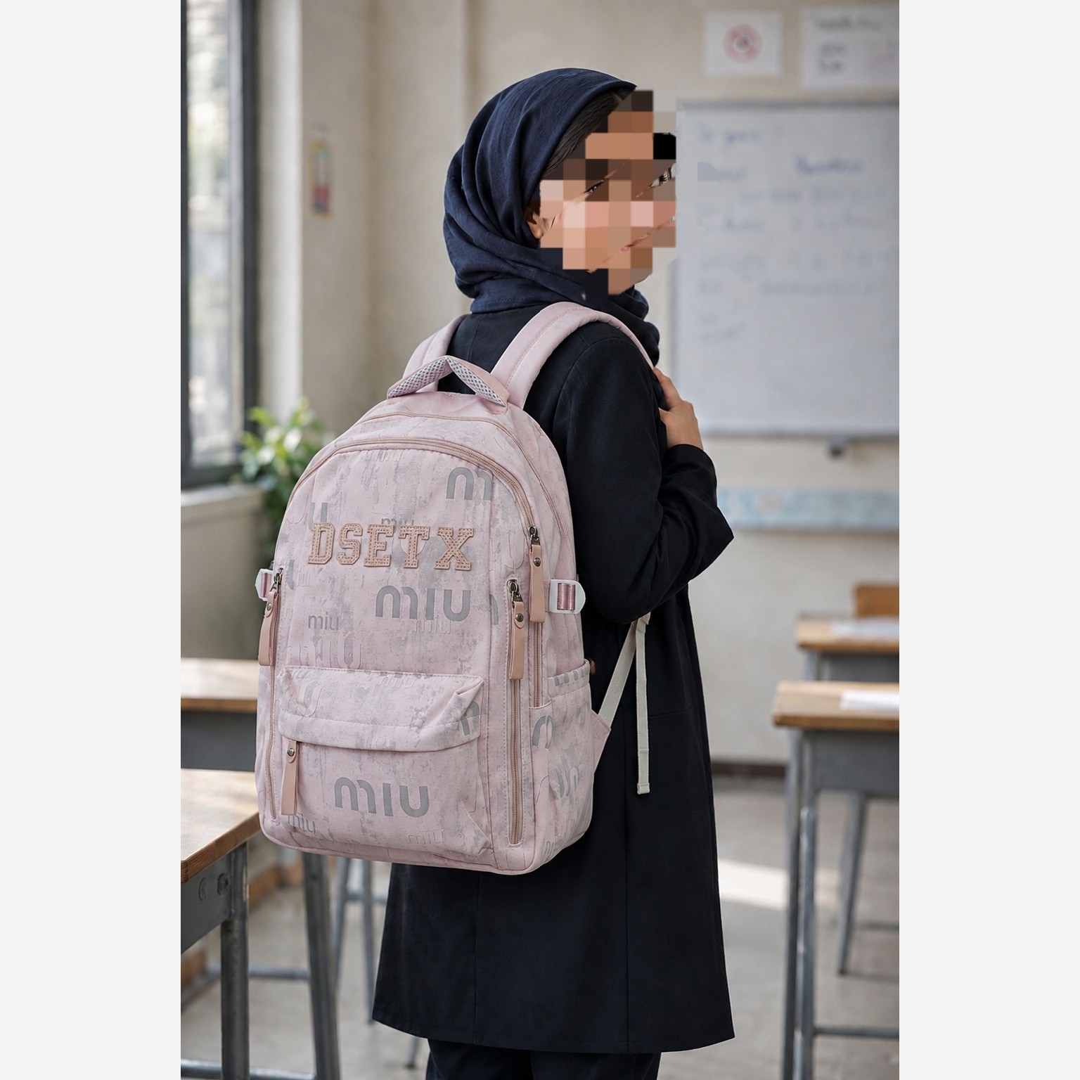 کوله پشتی مدرسه وارداتی دخترانه MIU MIUو AGAINST