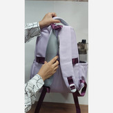 کوله پشتی مدرسه نوجوان ویترینی وارداتی زیپ مخفی کد7