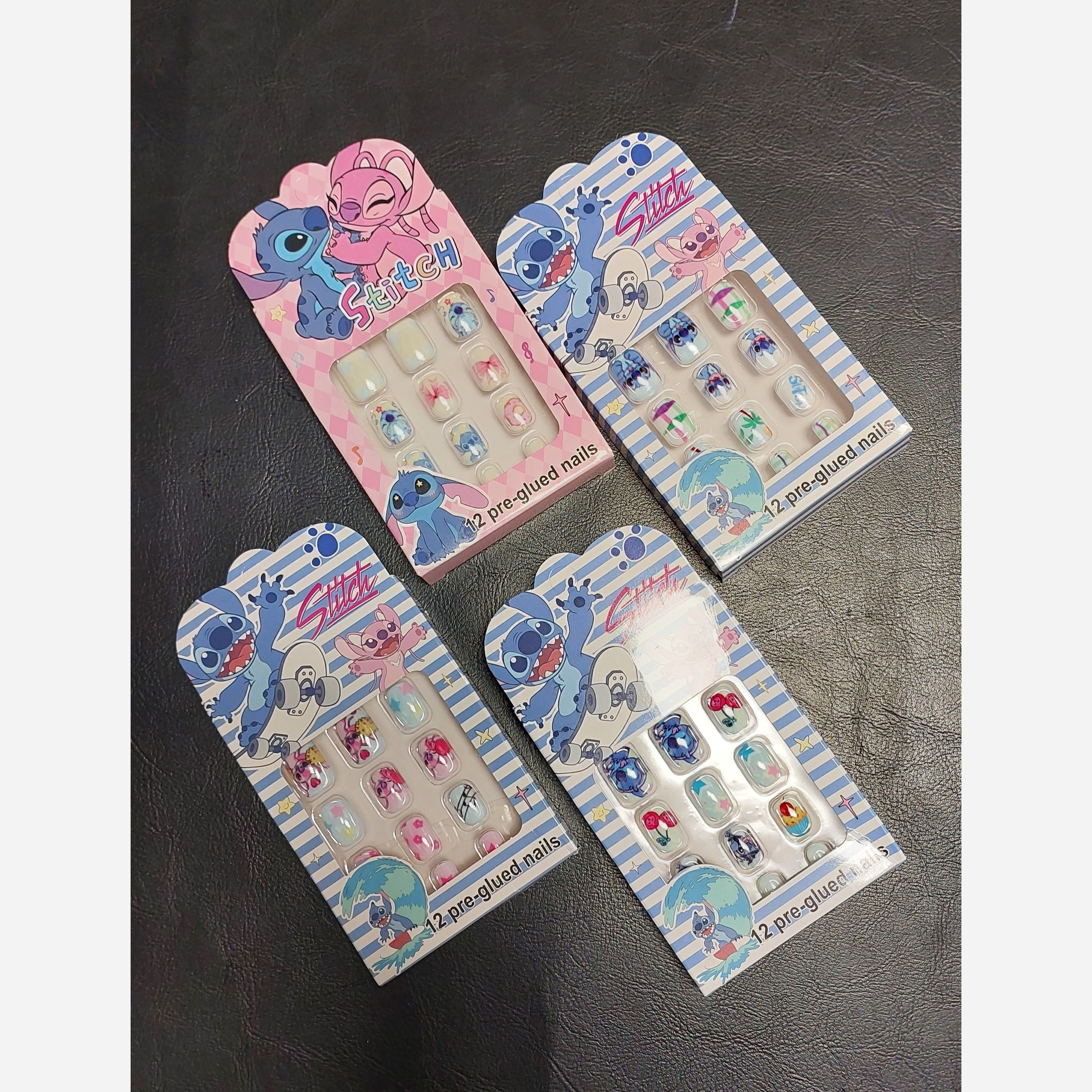 ناخن مصنوعی بچگانه 12 عددی طرح استیج STICH