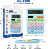 ماشین حساب پینترستی رنگ های پاستلی کد KK-2688